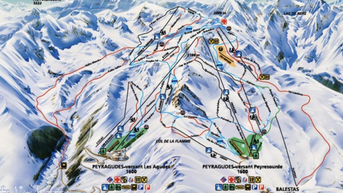 Appartement Station de ski - Les Agudes - 6 pers Gouaux-de-Larboust Extérieur photo